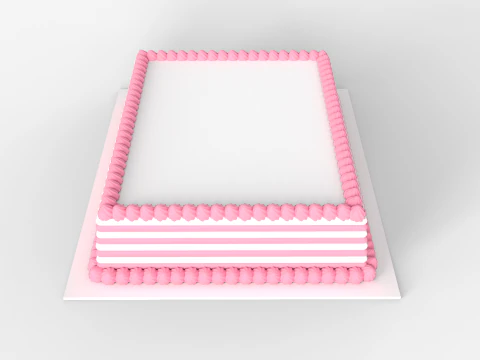 Normal Dikd&ouml;rtgen Kek 3D Model