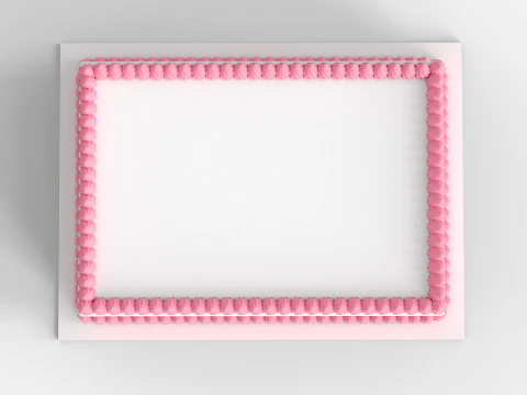 Normal Dikd&ouml;rtgen Kek 3D Model