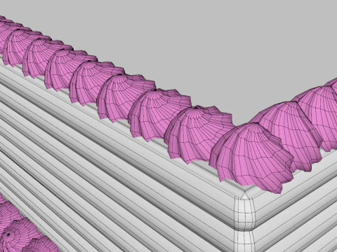 Normal Dikd&ouml;rtgen Kek 3D Model