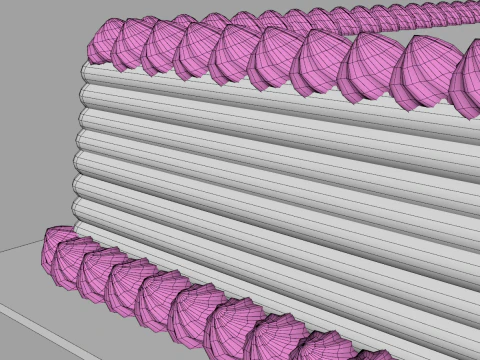 Normal Dikd&ouml;rtgen Kek 3D Model