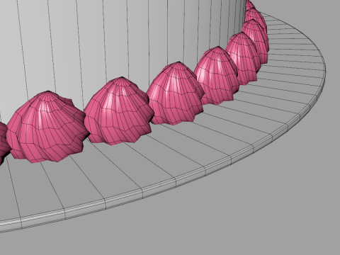 Regular Round Cake Model 3D