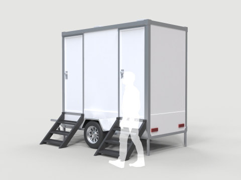 Restroom Trailer 3Dモデル