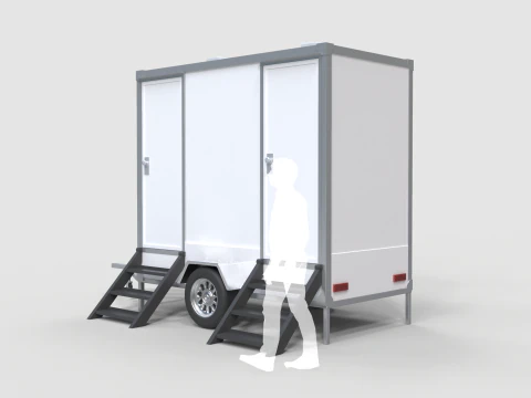 Restroom Trailer 3D Model