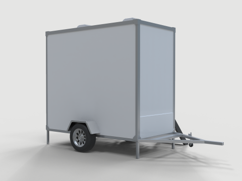 Restroom Trailer 3Dモデル