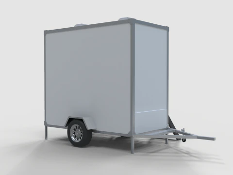 Restroom Trailer 3D Model