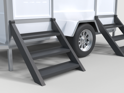 Restroom Trailer 3Dモデル