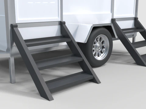Restroom Trailer 3D Model