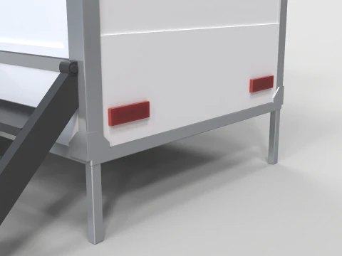 Restroom Trailer 3D Model
