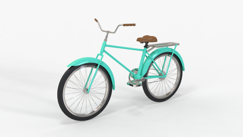 Retro Bike 3D 模型 .c4d .max .obj .3ds .fbx .stl .blend 