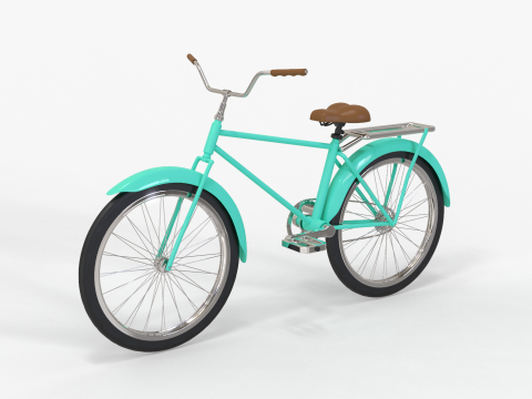 Retro Bike 3D Модель