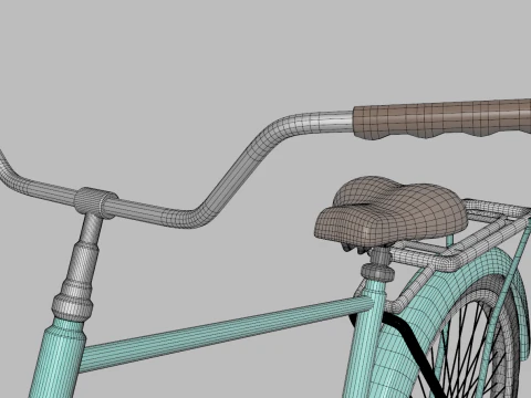 Retro Bike 3D Model