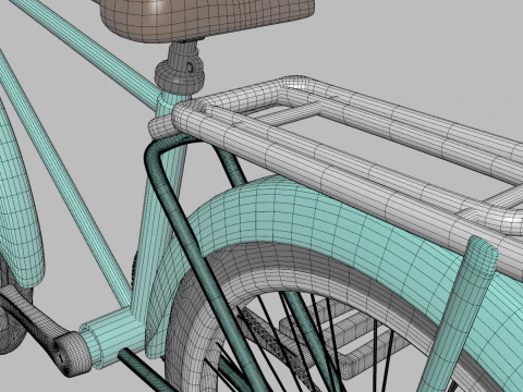 Retro Bike 3D Model