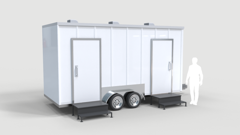 Restroom Trailer Rental Modelo 3D .c4d .max .obj .3ds .fbx .stl .blend 