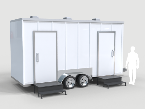 Restroom Trailer Rental 3D Model