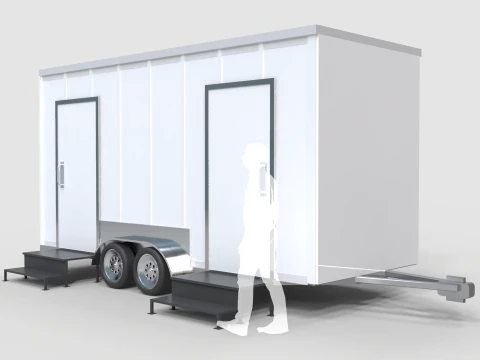 Restroom Trailer Rental 3D Model