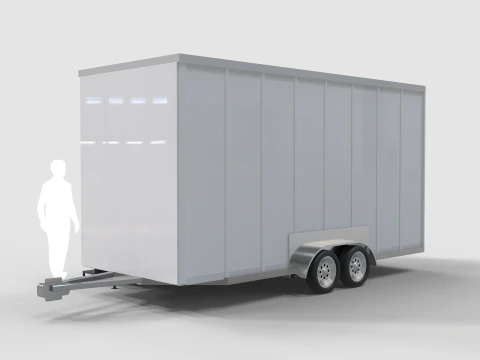 Restroom Trailer Rental 3D Model
