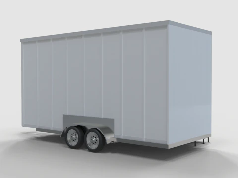 Restroom Trailer Rental 3D Model