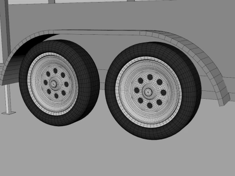 Restroom Trailer Rental 3D Model