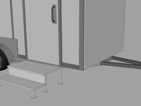Restroom Trailer Rental Modelo 3D