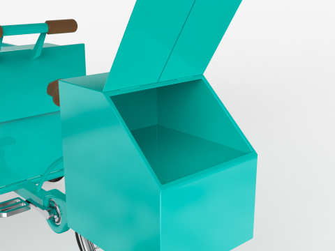 Retro Ice Cream Tricycle 3D Модель