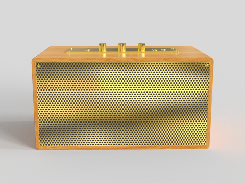 Retro Speaker Model 3D