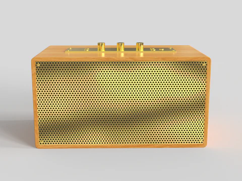 Retro Speaker 3D Model