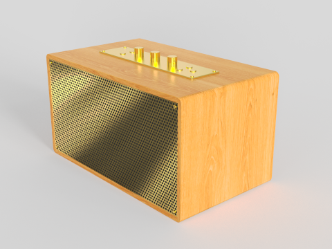 Retro Speaker Model 3D