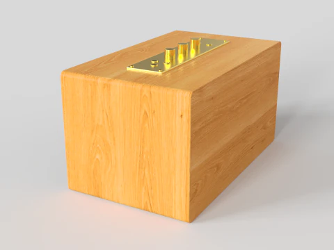 Retro Speaker 3D Model