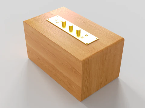 Retro Speaker 3D Model