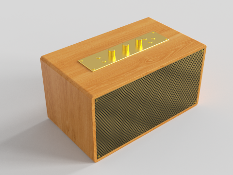 Retro Speaker Model 3D