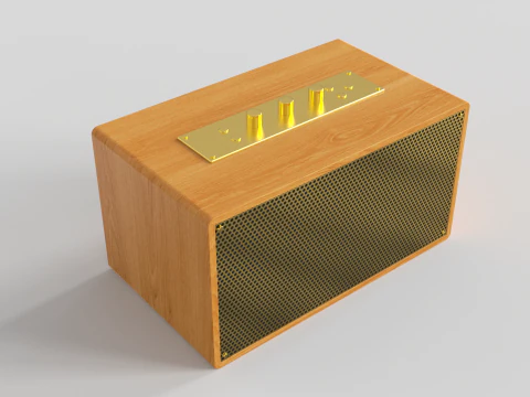 Retro Speaker 3D Model