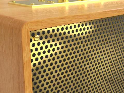 Retro Speaker 3D Model