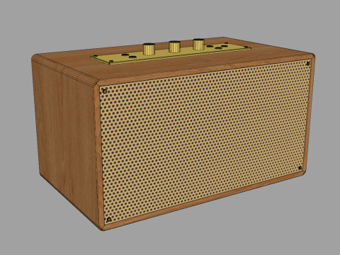 Retro Speaker Model 3D