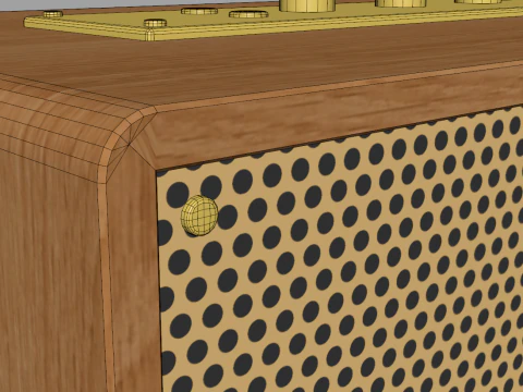 Retro Speaker 3D Model