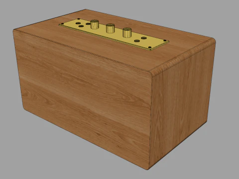 Retro Speaker 3D Model