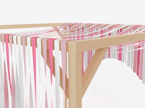 Ribbons Pergola 3D 模型