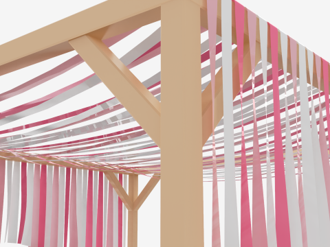 Ribbons Pergola 3D 模型