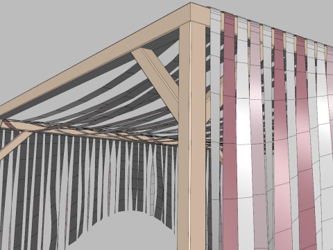 Ribbons Pergola 3D 模型