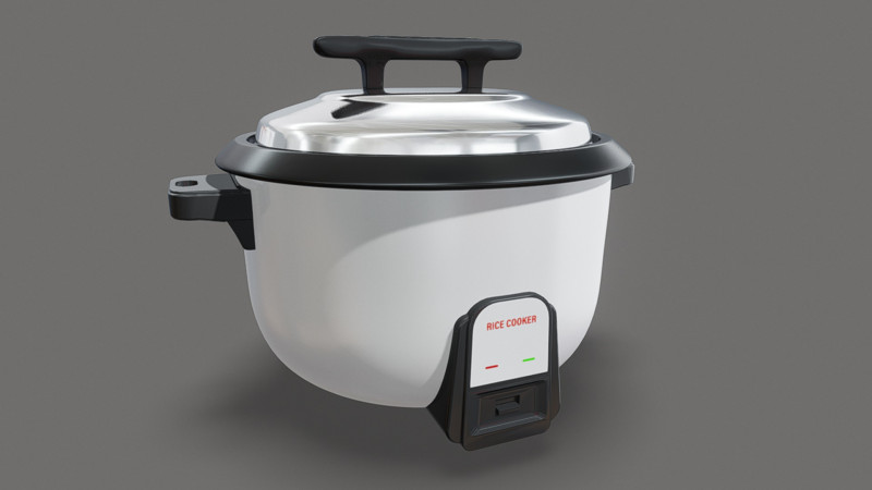 Rice Cooker 25 Liters 3D Модель .c4d .max .obj .3ds .fbx .stl .blend 