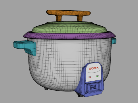 Rice Cooker 25 Liters 3D Модель