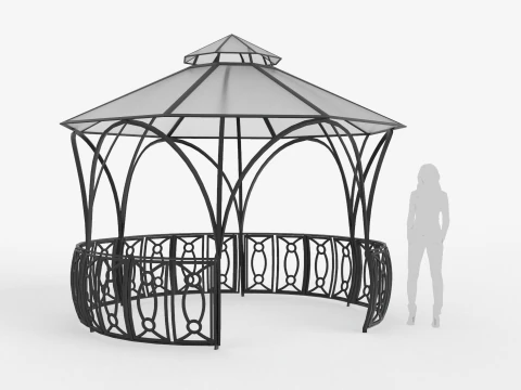 Roma Tarzı Gazebo 3D Model