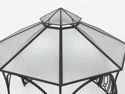Roman Style Gazebo 3D मॉडल