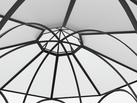 Roman Style Gazebo 3D मॉडल