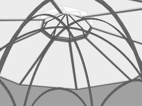 Roman Style Gazebo 3D मॉडल