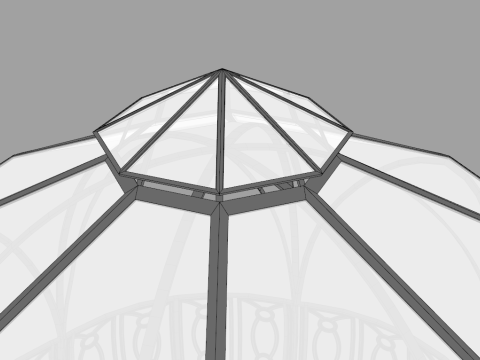 Roman Style Gazebo 3D मॉडल