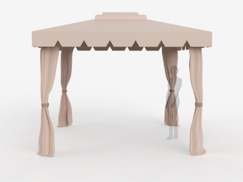 Roman Tent 3x3 Meters 3D 模型
