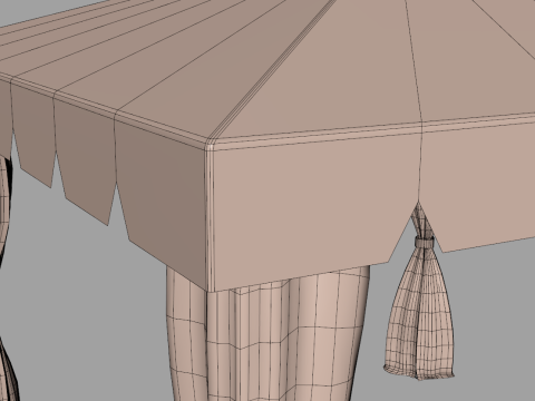 Roman Tent 3x3 Meters 3D 模型