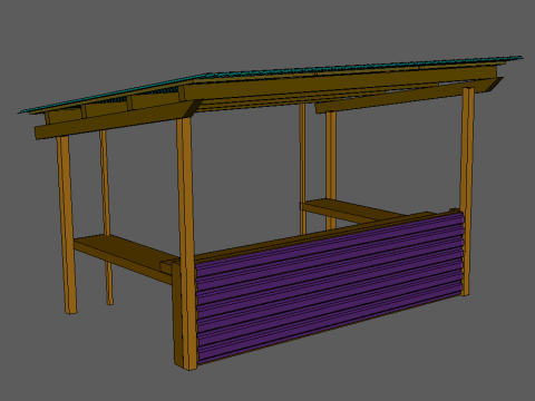 Rustic Stand 3D Model
