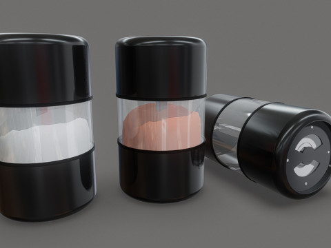 Salt and Pepper Grinders 3Dモデル
