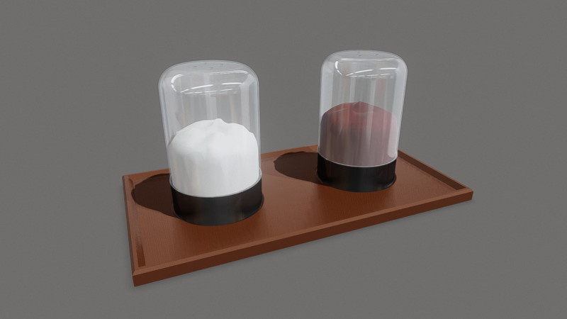 Salt and Pepper Shakers 3D Model .c4d .max .obj .3ds .fbx .stl .blend 